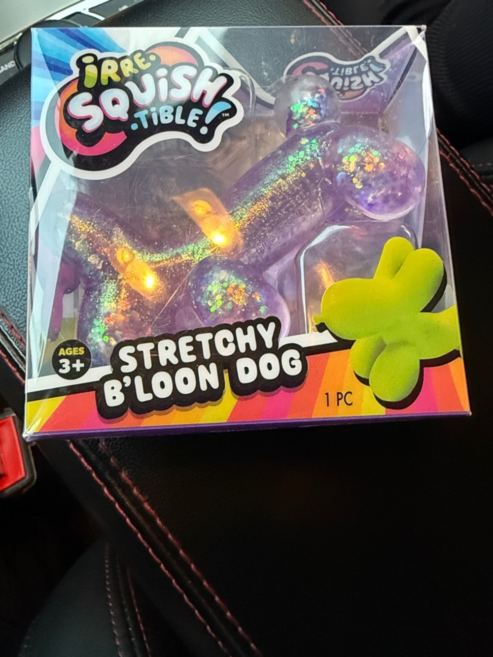 Irre-Squish Stretchy B'loon Dog - Purple Glitter Sensory Toy  TikTok viral